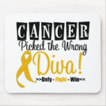 Appendix Cancer Picked The Wrong Diva v2 Mousepad