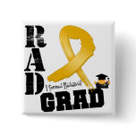 Appendix Cancer Radiation Therapy RAD Grad Pinback Button