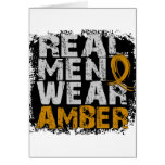 Appendix Cancer Real Men Wear Amber Cards