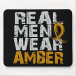 Appendix Cancer Real Men Wear Amber Mousepad