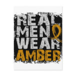 Appendix Cancer Real Men Wear Amber Postcards