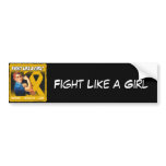 Appendix Cancer Rosie Riveter - Fight Like a Girl Bumper Sticker