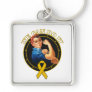 Appendix Cancer - Rosie The Riveter - We Can Do It Key Chain