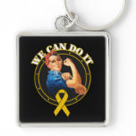 Appendix Cancer - Rosie The Riveter - We Can Do It Keychain