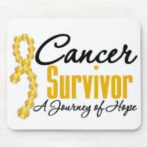 Appendix Cancer Survivor Awareness Journey Ribbon mousepads
