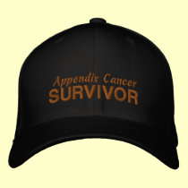 Appendix Cancer Survivor embroidered hats