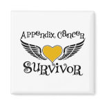 Appendix Cancer Survivor Fridge Magnet