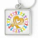 Appendix Cancer Unite in Awareness Keychains