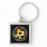 Appendix Cancer Unite in Awareness Key Chain