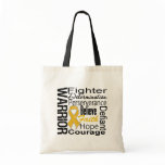 Appendix Cancer Warrior Collage Tote Bag