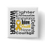 Appendix Cancer Warrior Collage Buttons
