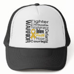 Appendix Cancer Warrior Collage Hats