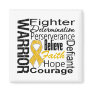 Appendix Cancer Warrior Collage Fridge Magnet