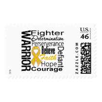 Appendix Cancer Warrior Collage Postage Stamps