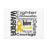 Appendix Cancer Warrior Collage Post Card