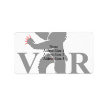 Appenzell Ausserrhoden, Switzerland flag Personalized Address Labels
