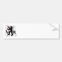 Appenzell-Ausserrhoden Waving Flag Bumper Sticker