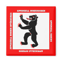 Appenzell Innerrhoden Switzerland Canton Flag Fridge Magnet