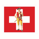 Appenzell Innerrhoden Trachten Swiss Flag Poster posters