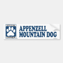 Appenzell Mountain Dog Blue Bumper Stickers