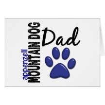 Appenzell Mountain Dog Dad 2 Card