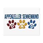 APPENZELLER SENNENHUND DAD Paw Print Postcard