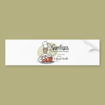 Appetizer Chef Sticker bumper stickers