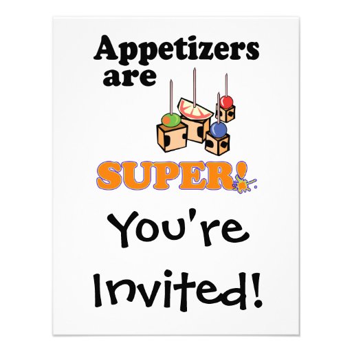 600+ Appetizer Invitations, Appetizer Announcements & Invites Zazzle