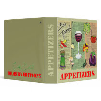APPETIZERS -  notebook Binders