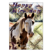 Appie Horse Bday Card-customize