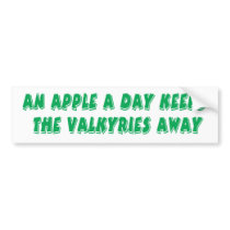 Apple a Day Bumper Sticker