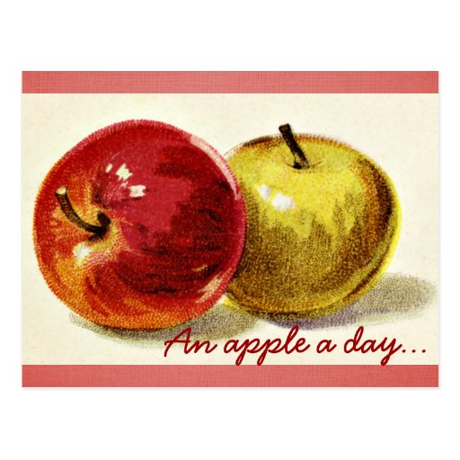 Apple a Day Postcard Zazzle