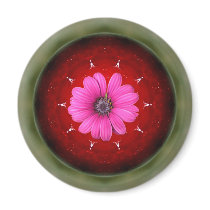 apple and daisy magnets