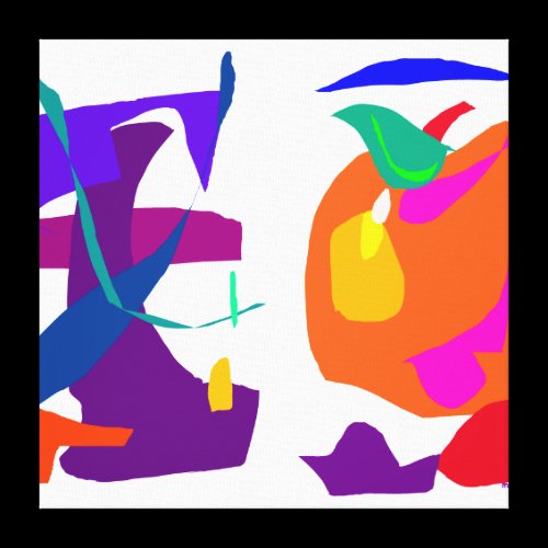 Apple and Eggplant Canvas Print