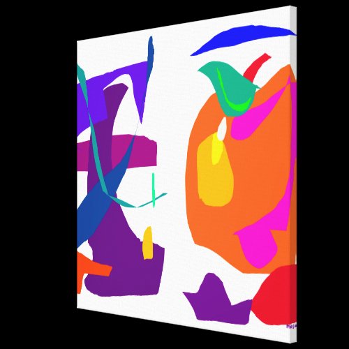Apple and Eggplant Canvas Prints