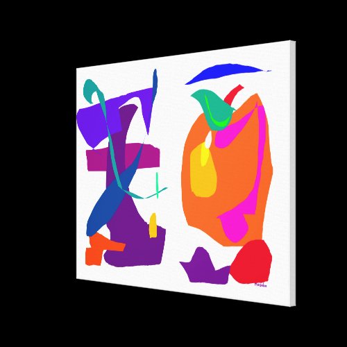 Apple and Eggplant Canvas Prints