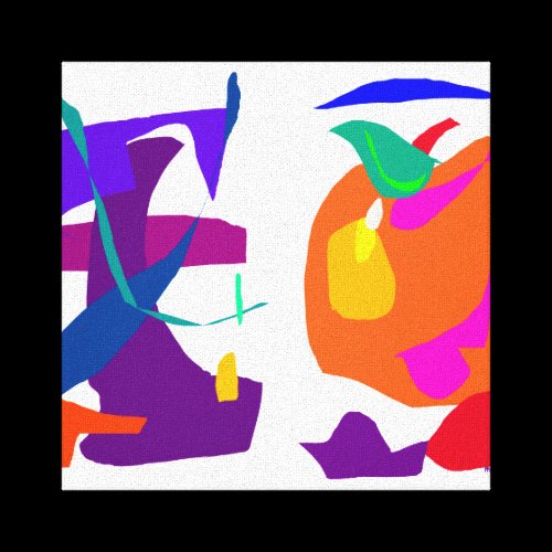 Apple and Eggplant Gallery Wrap Canvas