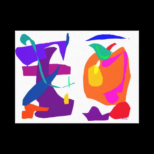 Apple and Eggplant Gallery Wrap Canvas