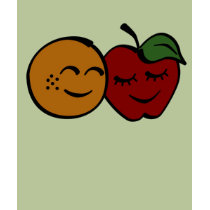 Apple and Orange t-shirts