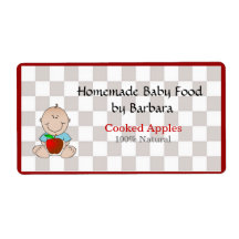 Apple Baby Food Label