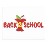 Apple Back To School Banner Post Card