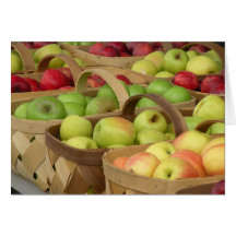 Apple Baskets at Market Cards