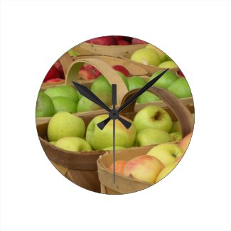Apple Baskets at Market Clock