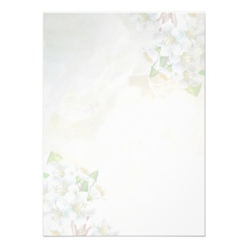 Apple blossom and bee Sweet 16 Invitation