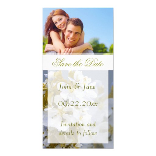 Apple Blossom/photo  "Save the Date" Photo Card