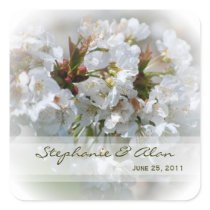 Apple Blossom Wedding Stickers