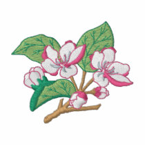 Apple Blossoms embroidered shirts by ZazzleEmbroidery Apple Blossoms embroidered shirts
