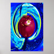 APPLE BLUE POSTER