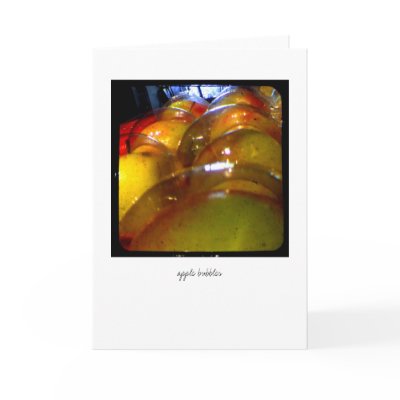 apple bubbles - greeting card by kinymccarrick