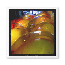 apple bubbles fridge magnet